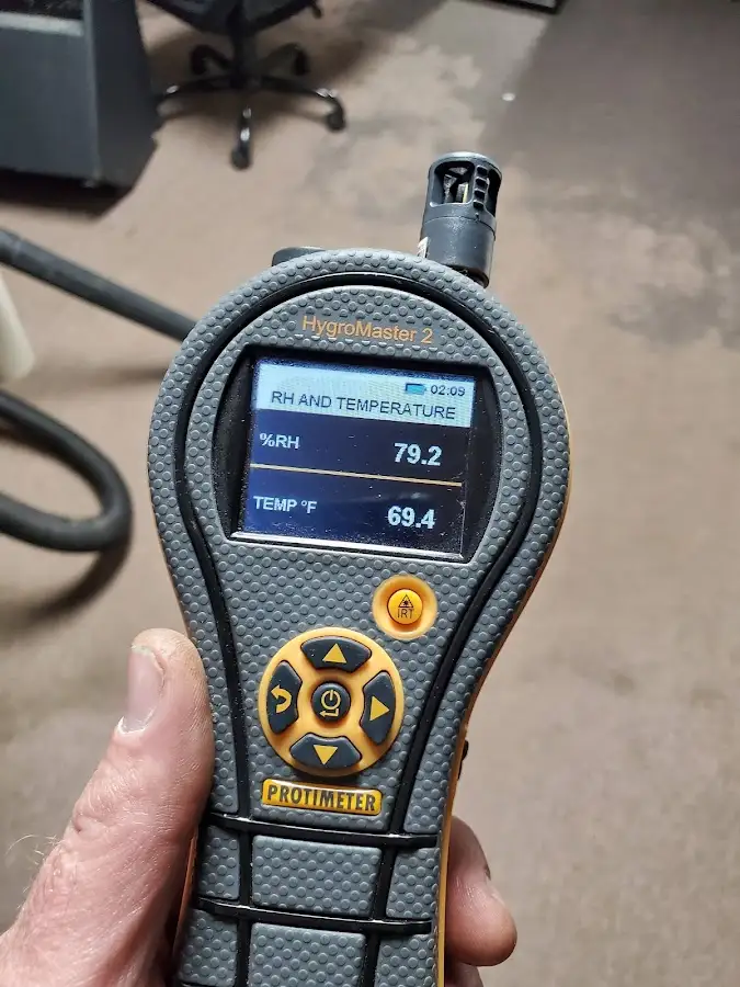 Moisture meter humidity assessment for Fire & Smoke Damage Restoration in Northridge