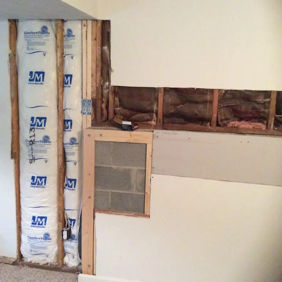 Wall insulation replacement during Structural Drying in Northridge